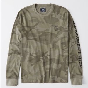 ABERCROMBIE long sleeve logo tee